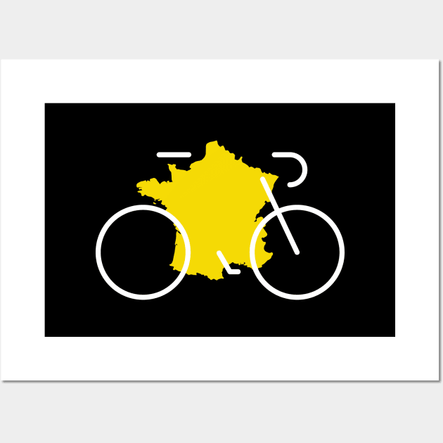 LE TOUR MAP Wall Art by reigedesign